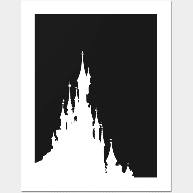 Magic Castle Silhouette Paris Wall Art by FandomTrading